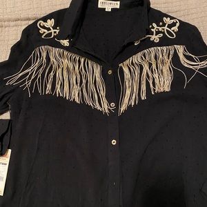 NWT Idyllwind fringe blouse